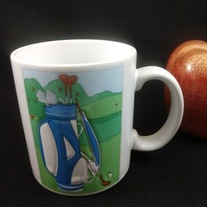 🦚Otagiri golf bag & clubs mug with raised design